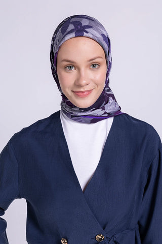 Amora Eşarp Silva Desen - Mor