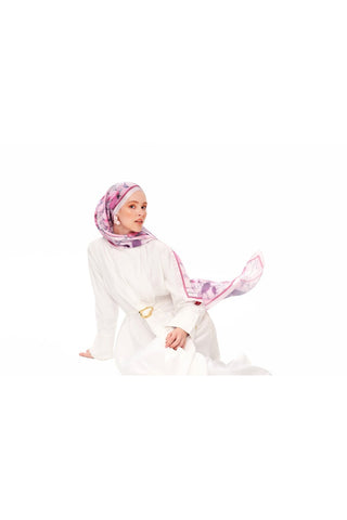 MOJ ANDALUS Refined Jan Jan Şal Parlak Pembe