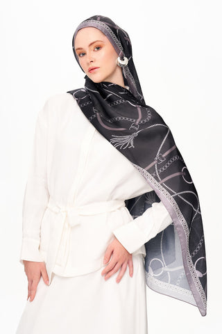 MYSTİQUE VİOLET Refined Jan Jan Şal Siyah