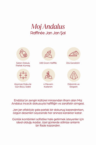 MOJ ANDALUS Refined Jan Jan Şal Yeşil
