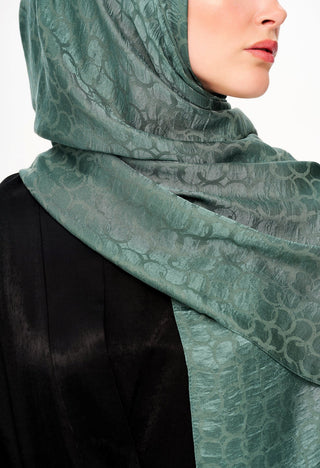 Moi Scarf Perle Premium Jakarlı Şal Nane