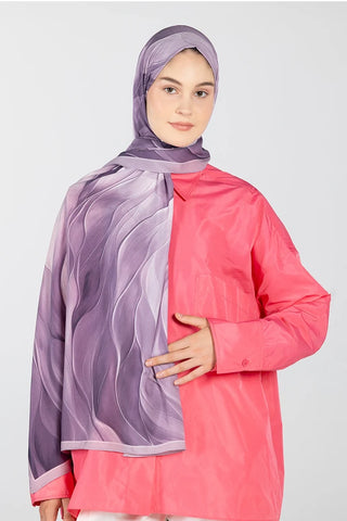 Elegant Desen Modal Viskon Şal - Lavanta