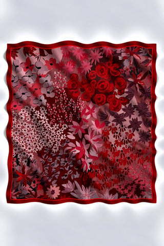 Amora Eşarp Silva Desen - Bordo