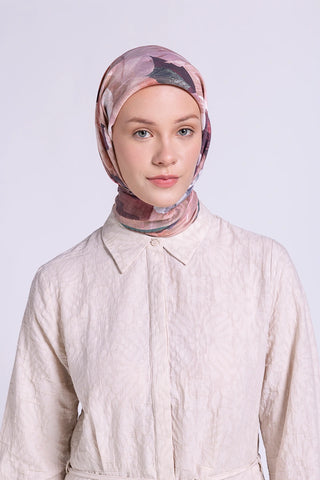 Volen Viskon Eşarp Floral Desen - Vintage Rose